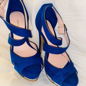 Beautiful navy blue high heels